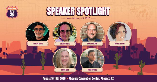 First speaker spotlight WordCamp US>
