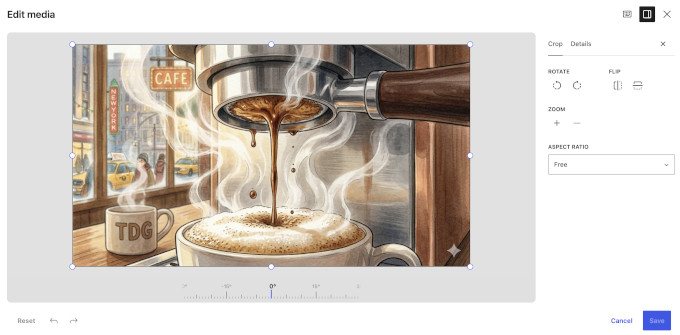 New image editor in WordPress 7.1